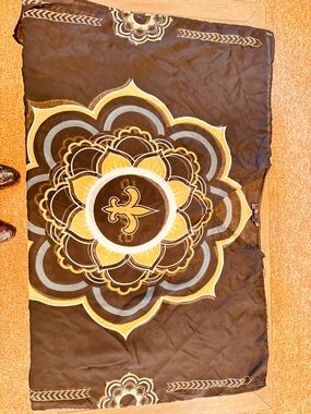 Black and Gold Mandala Throw/Wall Tapestry